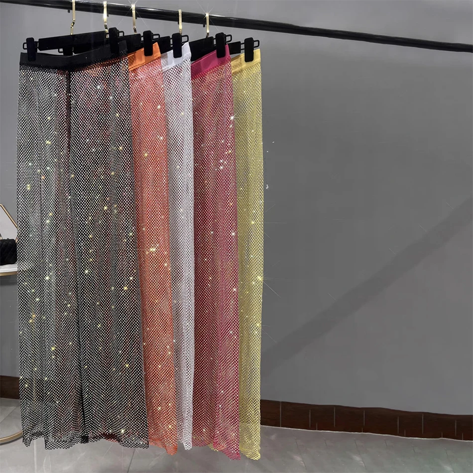 YOUR BUMP CURVE Crystal Grid Hollow High Waist Thin Wide Leg Pants Sexy Ladies Summer New Beach Resort Crystal Wide Leg Pants
YOUR BUMP CURVE Crystal Grid Hollow High Waist Thin Wide Leg Pants Sexy Ladies Summer New Beach Resort Crystal Wide Leg Pants