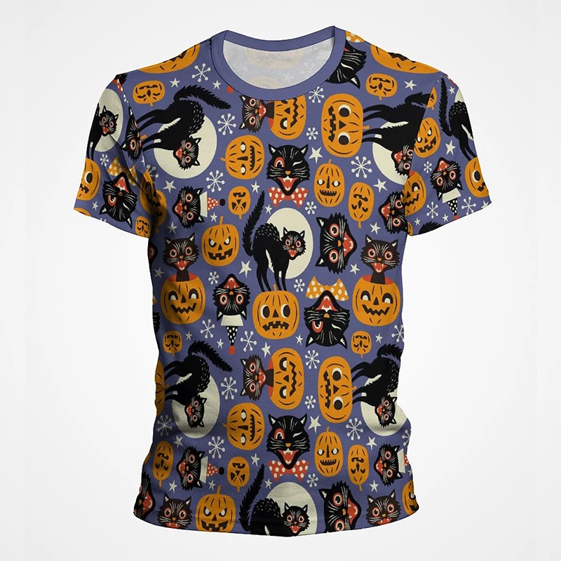 Halloween Pumpkin T Shirt Men Women Vintage 3D Print Men's T-shirt Tops Summer Fashion Short Sleeve Cool Streetwear Tee Clothing
Halloween Pumpkin T Shirt Men Women Vintage 3D Print Men's T-shirt Tops Summer Fashion Short Sleeve Cool Streetwear Tee Clothing