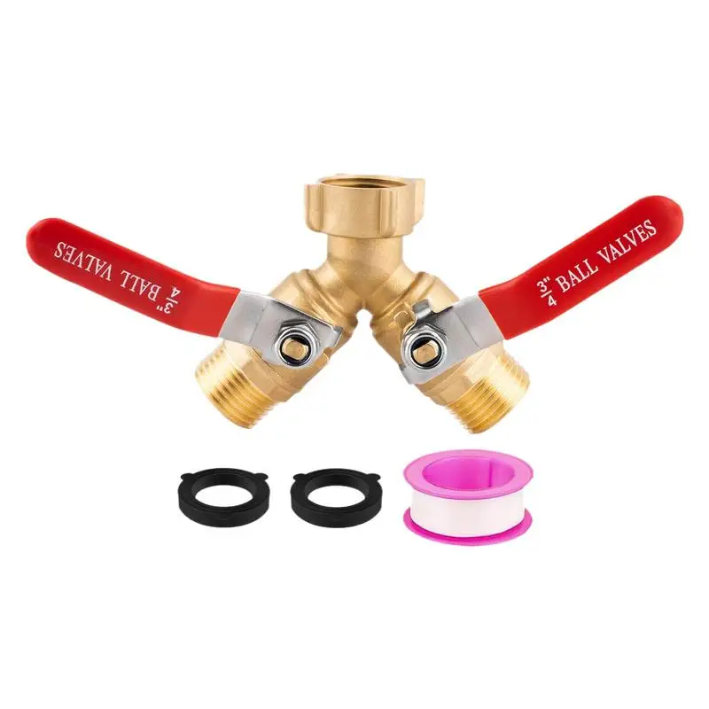 Water Hose Splitter Hose Connector Tap Splitter With Valves Rust-Resistant Brass Irrigation Parts For Outdoor Camping Greenhouse
Water Hose Splitter Hose Connector Tap Splitter With Valves Rust-Resistant Brass Irrigation Parts For Outdoor Camping Greenhouse