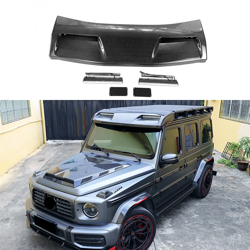 For 2019+ W463A W464 Car Accessories 4X4 Even Style Roof Spoiler with Led Carbon Fiber for W464 W463a G500 G550 G63 Roof Light
For 2019+ W463A W464 Car Accessories 4X4 Even Style Roof Spoiler with Led Carbon Fiber for W464 W463a G500 G550 G63 Roof Light