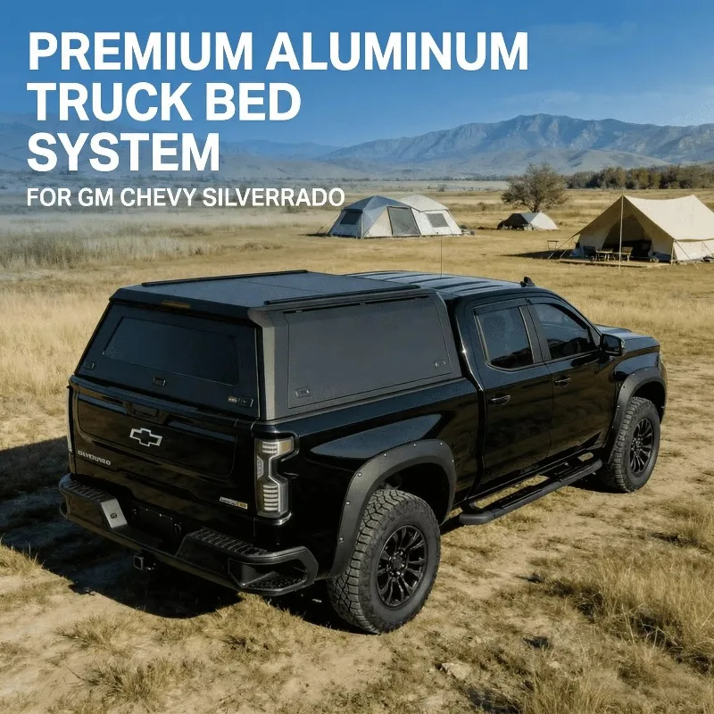 Waterproof Aluminum Hard Top Truck Canopy Pickup Bed Cover Exterior Accessories for GMC CHEVY SIVERADO 1500 2019+ 5.8FT
Waterproof Aluminum Hard Top Truck Canopy Pickup Bed Cover Exterior Accessories for GMC CHEVY SIVERADO 1500 2019+ 5.8FT