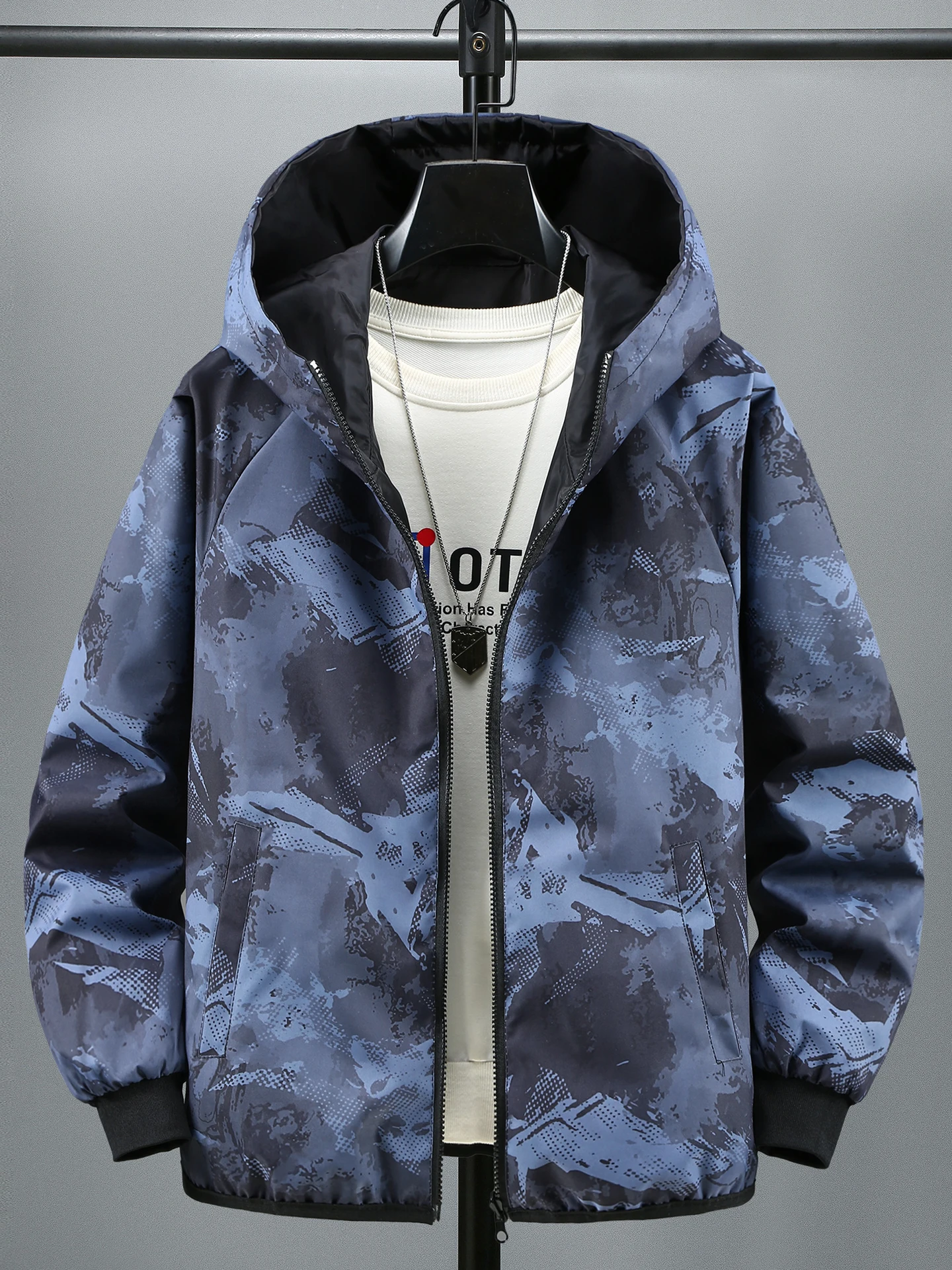Camouflage Double-Sided Wear Men's Jaet Spring Autumn Hooded Top Trendy Casual plus Size Men's Coat Windproof Polyester Nyl...
Camouflage Double-Sided Wear Men's Jaet Spring Autumn Hooded Top Trendy Casual plus Size Men's Coat Windproof Polyester Nyl...