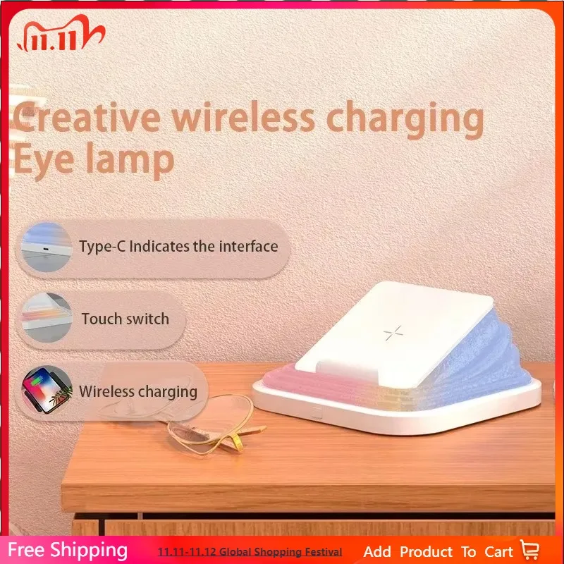 4-Color 15W Magnetic Wireless Charging Night Light, Adjustable Bedside Lamp for Bedroom, Office, Gift
4-Color 15W Magnetic Wireless Charging Night Light, Adjustable Bedside Lamp for Bedroom, Office, Gift
