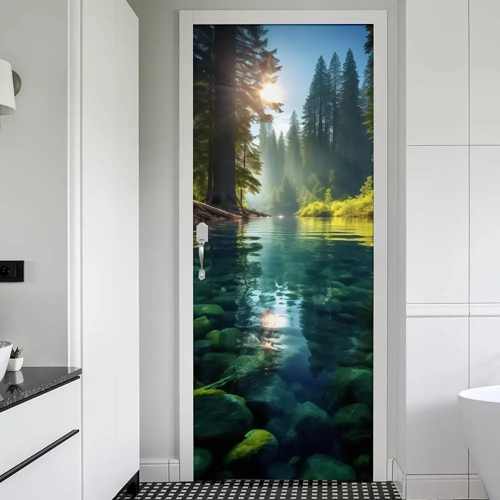 Blue Green Forest River Jungle Landscape 3D Door Mural Peel and Stick Vinyl Sticker Self-Adhesive Waterproof Removable
Blue Green Forest River Jungle Landscape 3D Door Mural Peel and Stick Vinyl Sticker Self-Adhesive Waterproof Removable