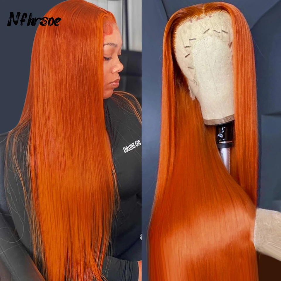 High Quality 13x4 Ginger Orange Long Straight Brazilian Human Hair Wig Transparent HD Lace Frontal Wigs Wear And Go For Women
High Quality 13x4 Ginger Orange Long Straight Brazilian Human Hair Wig Transparent HD Lace Frontal Wigs Wear And Go For Women