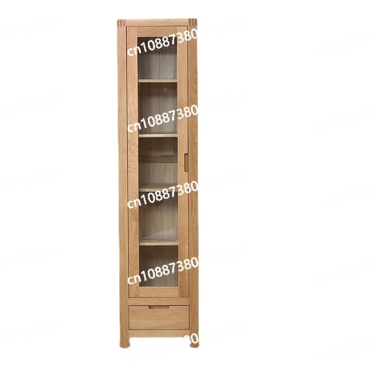 All solid wood locker, simple bookshelf storage cabinet, white oak bookcase combination study furniture
All solid wood locker, simple bookshelf storage cabinet, white oak bookcase combination study furniture