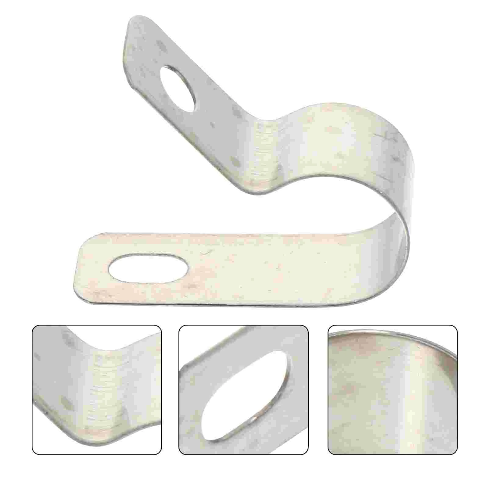 20 Pcs R Type Clamp Thread Holder Cable Fixing Buckle Management Clip Fixator R-type Stainless Steel Cord Organizer Fastener
20 Pcs R Type Clamp Thread Holder Cable Fixing Buckle Management Clip Fixator R-type Stainless Steel Cord Organizer Fastener