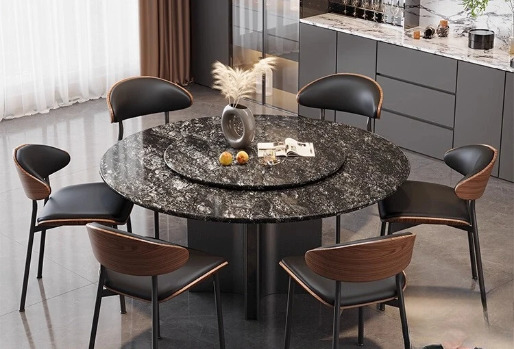 Natural luxury stone dining table Italian minimalist round dining table art creative home
Natural luxury stone dining table Italian minimalist round dining table art creative home