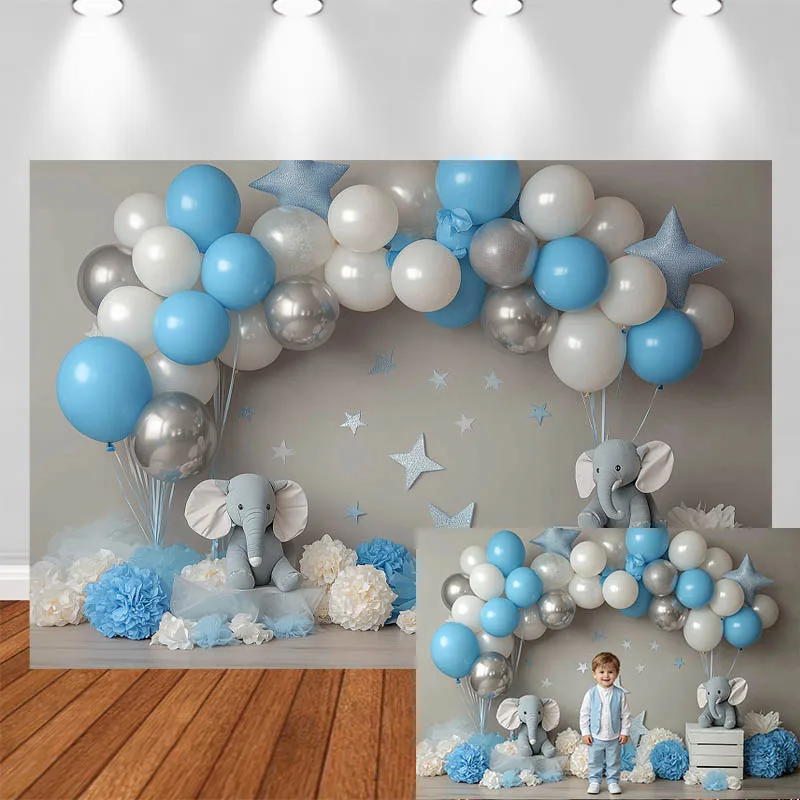 LS Photography Background Arch Blue White Silver Balloon Elephant Toy Flower Ball Decor Birthday Portrait Photo Backdrop Studio
LS Photography Background Arch Blue White Silver Balloon Elephant Toy Flower Ball Decor Birthday Portrait Photo Backdrop Studio