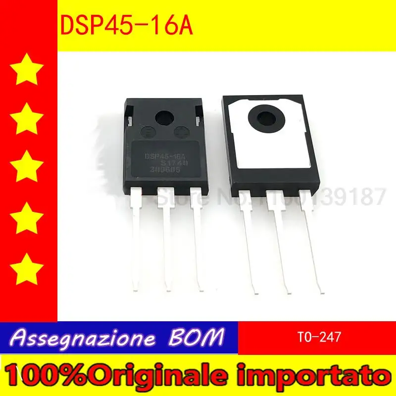 10 шт./лот DSP45-16A DSI45-16A TO-247 выпрямитель быстрого восстановления 45A 1600V
10 шт./лот DSP45-16A DSI45-16A TO-247 выпрямитель быстрого восстановления 45A 1600V