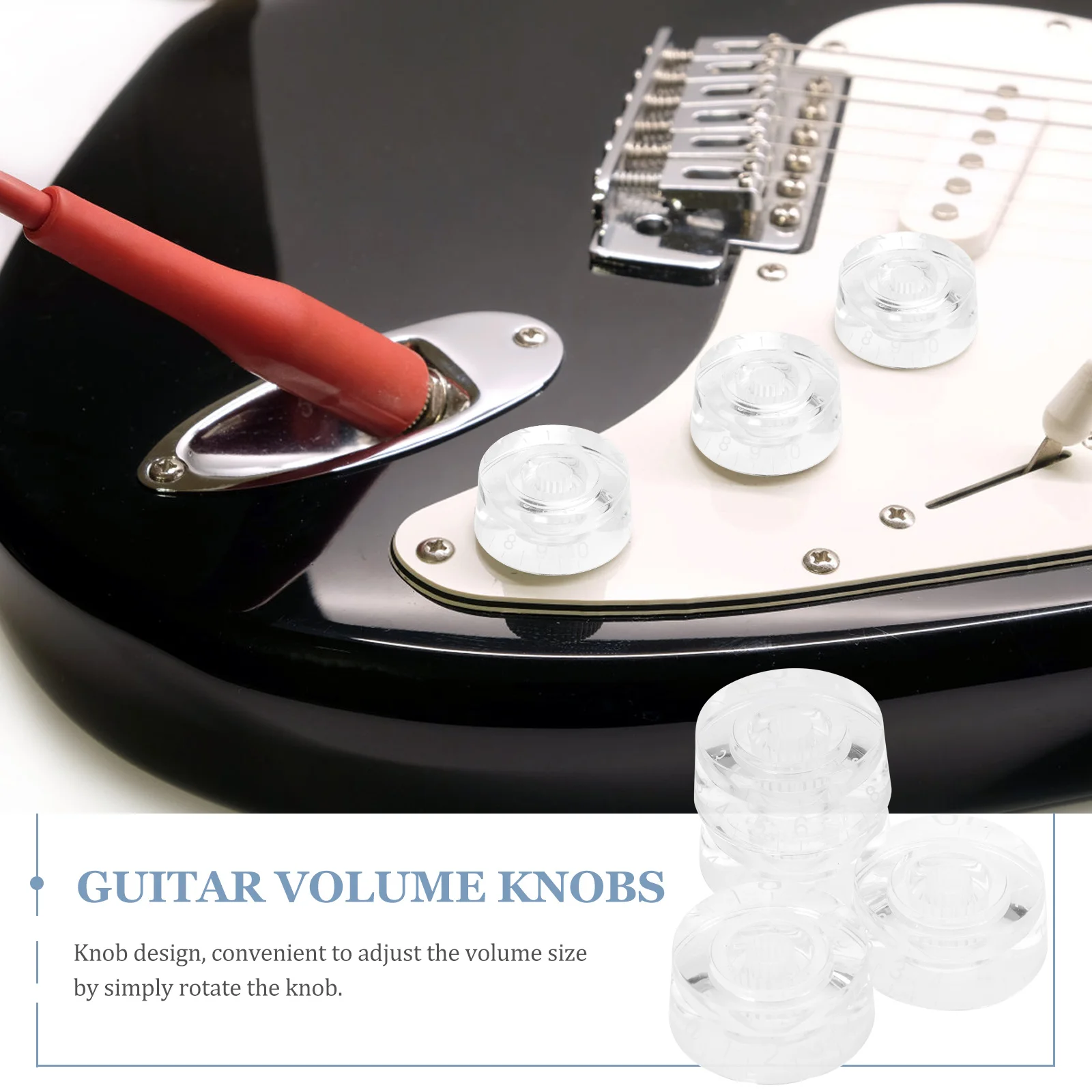 4Pcs Transparent Acrylic Guitar Volume Knobs Durable Potentiometer Caps Precise Control Accessories for Electric Bass Guitar
4Pcs Transparent Acrylic Guitar Volume Knobs Durable Potentiometer Caps Precise Control Accessories for Electric Bass Guitar