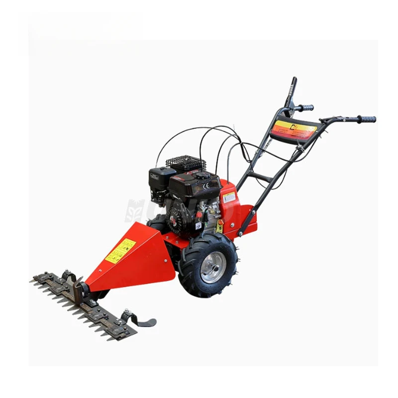 Artificial Grass Cutter Walk Behind Sickle bar Grass Cutting Mower Machine.