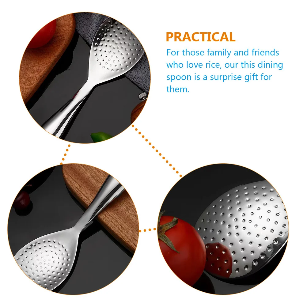 304 Non-Stick Rice Spoon Thickened Metal Ladle For Kitchen Cooking Household Practical Scoop Rice Server Meal Tool
304 Non-Stick Rice Spoon Thickened Metal Ladle For Kitchen Cooking Household Practical Scoop Rice Server Meal Tool