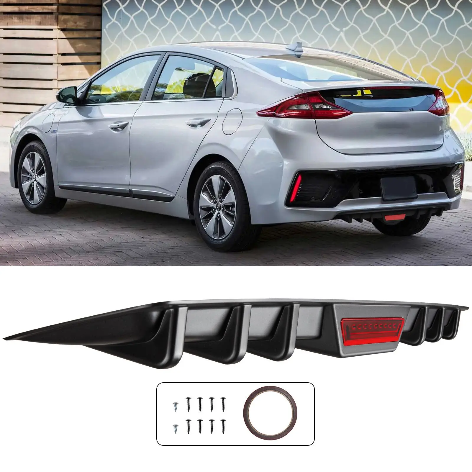 Car Rear Bumper Diffuser Lip Spoiler Splitter Body Kit For Hyundai Ioniq 2017-2024
Car Rear Bumper Diffuser Lip Spoiler Splitter Body Kit For Hyundai Ioniq 2017-2024