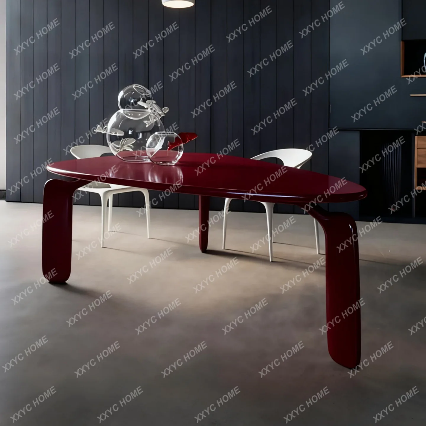 SS paint dining table triangle conference table modern simple solid wood dining table
SS paint dining table triangle conference table modern simple solid wood dining table
