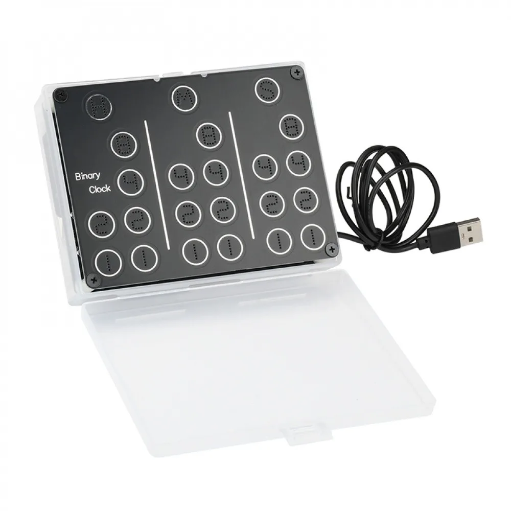 DC5V DIY Binary Clock Alarm Clock Soldering Practice Kit for Learning Electronic Component Kit USB Interface Clock Module Kit
DC5V DIY Binary Clock Alarm Clock Soldering Practice Kit for Learning Electronic Component Kit USB Interface Clock Module Kit