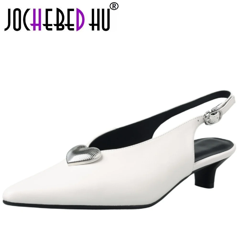 【JOCHEBED HU】Summer New Brand Women Handmade Genuine Leather Sandal Pointed Toe Shallow Slip On Ladies Elegant Shoes
【JOCHEBED HU】Summer New Brand Women Handmade Genuine Leather Sandal Pointed Toe Shallow Slip On Ladies Elegant Shoes