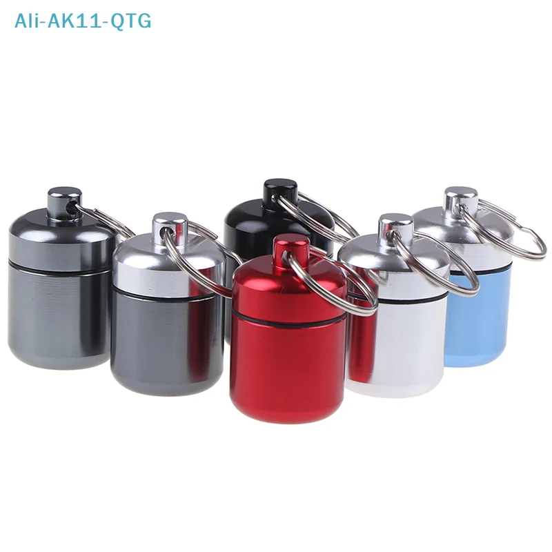 NEW Mini Waterproof Aluminum Alloy Pill Box Case Bottle Holder Container Keychain
NEW Mini Waterproof Aluminum Alloy Pill Box Case Bottle Holder Container Keychain