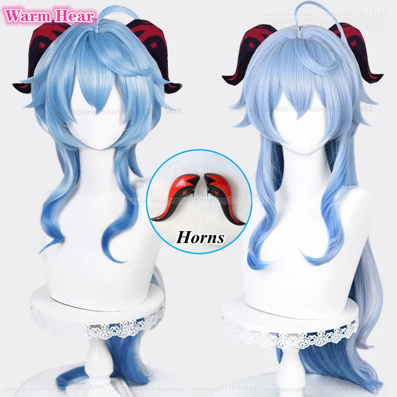 90cm Long Ganyu Cosplay Wig Blue Gradient Wig Cosplay Anime Wig Heat Resistant Synthetic Wigs Halloween + Wig Cap
90cm Long Ganyu Cosplay Wig Blue Gradient Wig Cosplay Anime Wig Heat Resistant Synthetic Wigs Halloween + Wig Cap