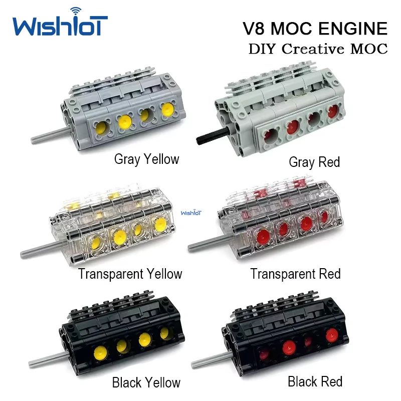 CaDA V8 Engine Model MOC Engine Dynamic Model Pneumatic Cylinder Kit Building Blocks Set DIY Toy for Christmas Gift 865pcs
CaDA V8 Engine Model MOC Engine Dynamic Model Pneumatic Cylinder Kit Building Blocks Set DIY Toy for Christmas Gift 865pcs