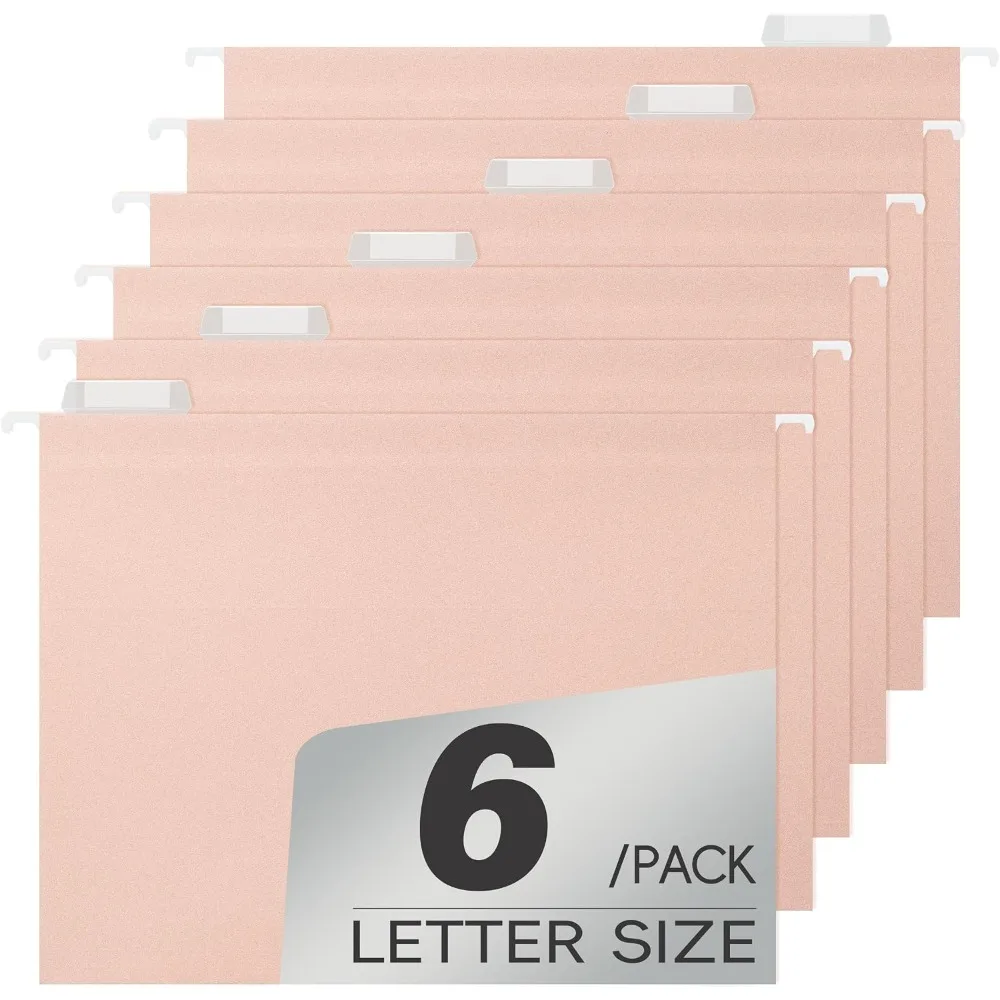 pmybupo Peachy-Pink Hanging File Folders,Letter Size,1/5-Cut Adjustable Tabs,6 Per Box,-1/5 Tabs
pmybupo Peachy-Pink Hanging File Folders,Letter Size,1/5-Cut Adjustable Tabs,6 Per Box,-1/5 Tabs