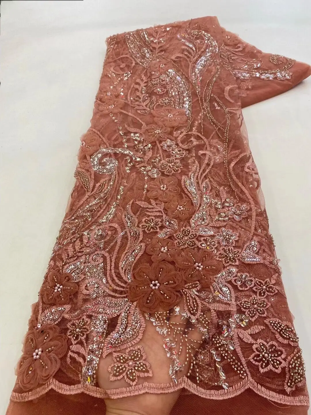 African Embroidery Tulle Lace with Sequins beads Fabric ZH-13025216 For Wedding Party Dress African Embroidery Tulle Lace
African Embroidery Tulle Lace with Sequins beads Fabric ZH-13025216 For Wedding Party Dress African Embroidery Tulle Lace