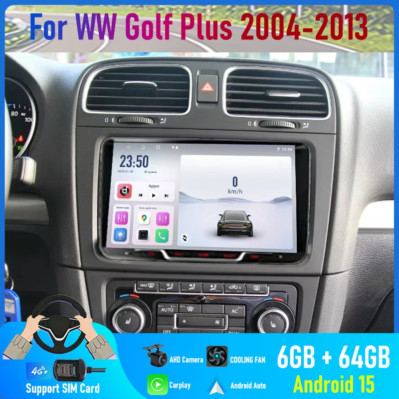 9'' For VW Golf Plus 2004-2013 Car Radio 4G SIM Carplay Android 15 Auto GPS 2DIN Reversing Image Stereo Stereo Navi Google Map
9'' For VW Golf Plus 2004-2013 Car Radio 4G SIM Carplay Android 15 Auto GPS 2DIN Reversing Image Stereo Stereo Navi Google Map