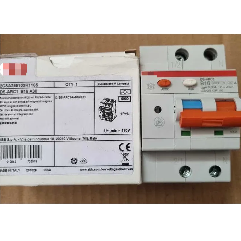 100% Original Miniature B10 A30 2CSA255103R1105 DS-ARC1 Circuit Breaker al Controller LI Protection RCBO/MCB/RCBO Type
100% Original Miniature B10 A30 2CSA255103R1105 DS-ARC1 Circuit Breaker al Controller LI Protection RCBO/MCB/RCBO Type