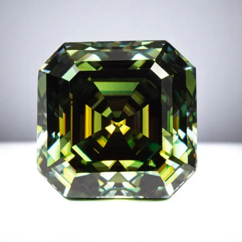 New Asscher Cut Moissanite Stone Natural Yellow Green With GRA Certificate Pass s Tester Gemstones For Jewelry Making
New Asscher Cut Moissanite Stone Natural Yellow Green With GRA Certificate Pass s Tester Gemstones For Jewelry Making
