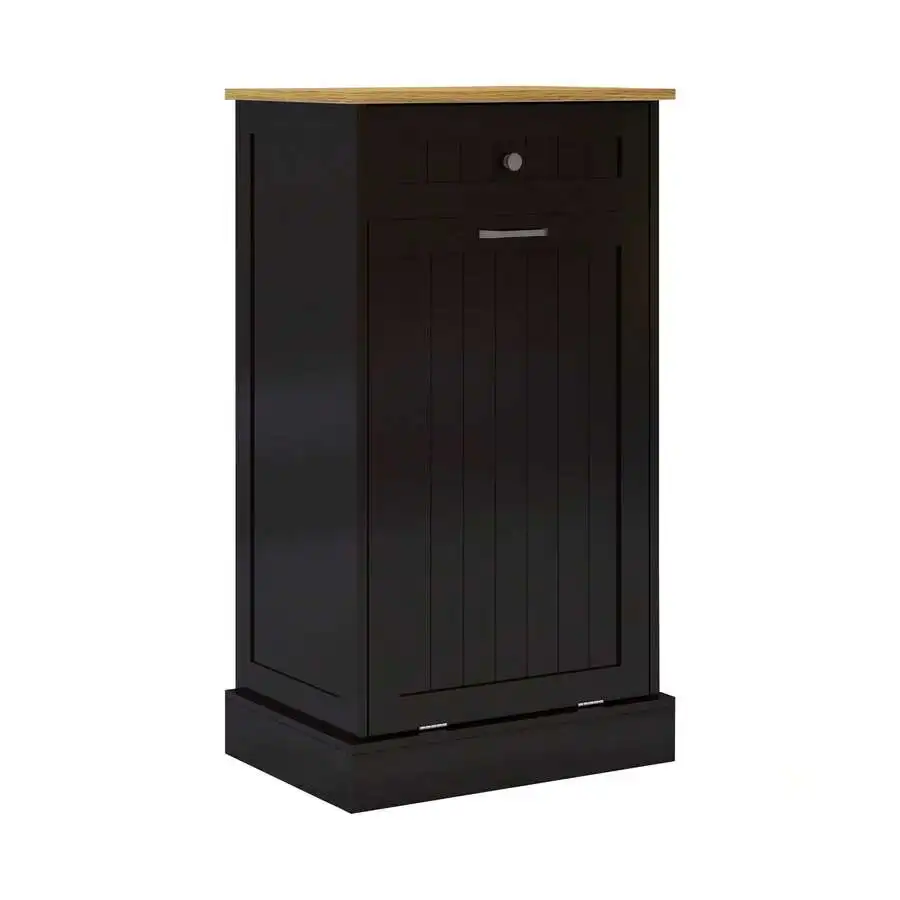 Woodgrain Tilt-Out Trash Can Cabinet With Drawer And Pull-Out Bin, 10 Gallon Hideaway Garbage Recycling Cabinet
Woodgrain Tilt-Out Trash Can Cabinet With Drawer And Pull-Out Bin, 10 Gallon Hideaway Garbage Recycling Cabinet