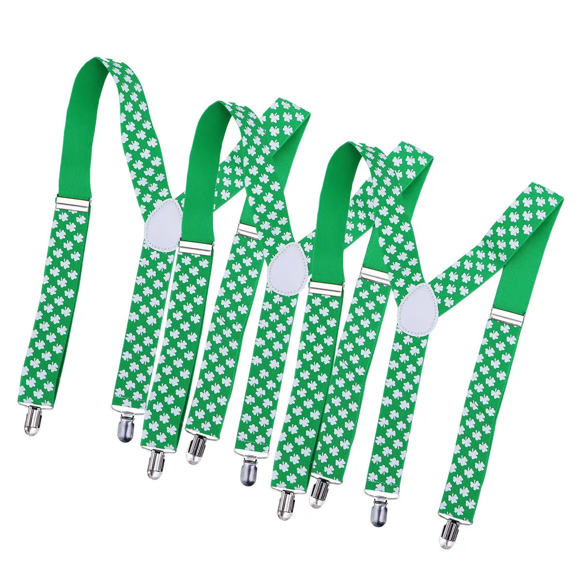 Подтяжки с клеверным узором для Дня Святого Патрика: декоративный аксессуар для косплея, праздников, фотосессий и мероприятий
Подтяжки с клеверным узором для Дня Святого Патрика: декоративный аксессуар для косплея, праздников, фотосессий и мероприятий