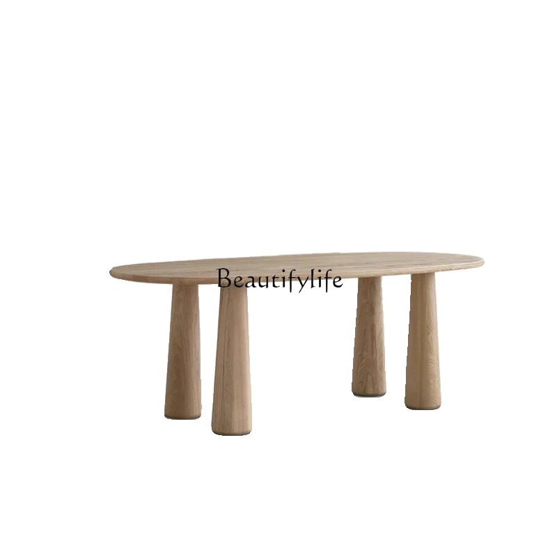FG28Cream Style Log Dining Table Solid Wood Silent Ash Modern Minimalist Oval
FG28Cream Style Log Dining Table Solid Wood Silent Ash Modern Minimalist Oval