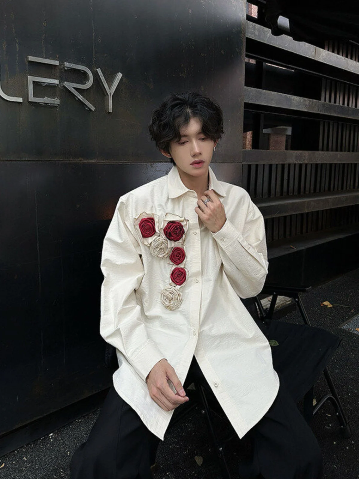 Handmade 3D Rose Burning Wedding irt Men's Long Sve Spring Autumn High Faion Design Unique Haome Top Breathable Pol...
Handmade 3D Rose Burning Wedding irt Men's Long Sve Spring Autumn High Faion Design Unique Haome Top Breathable Pol...