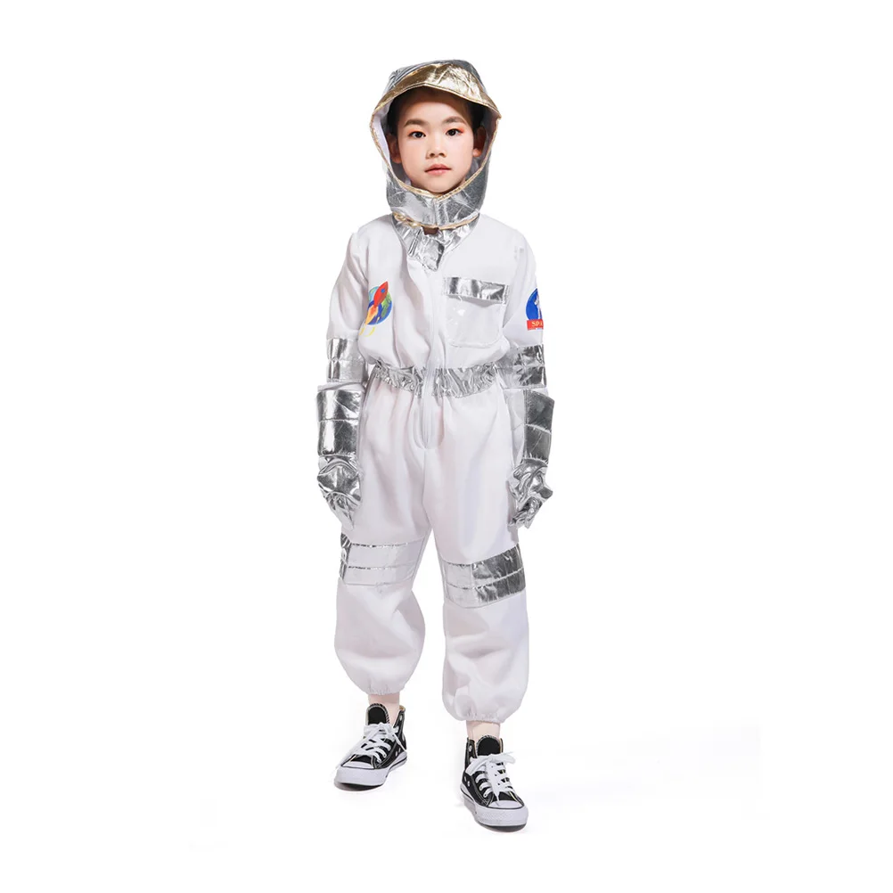 1 Set Kids Astronaut Costume Set Breathable Jumpsuit Gloves Hood Cool Cosplay Outfit For Halloween Christmas Party Stage
1 Set Kids Astronaut Costume Set Breathable Jumpsuit Gloves Hood Cool Cosplay Outfit For Halloween Christmas Party Stage