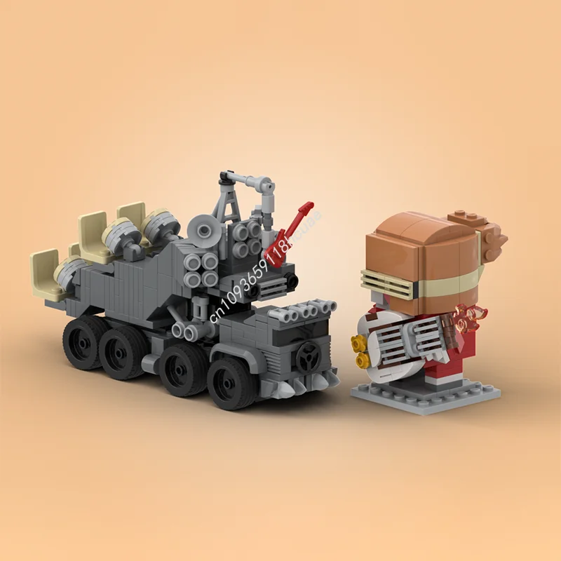 448 деталей MOC Brickheadz: Модель военного транспортного средства Дуф из фильма «Мад Макс: Дорога ярости», конструктор, развивающая игрушка, подарок на Рождество
448 деталей MOC Brickheadz: Модель военного транспортного средства Дуф из фильма «Мад Макс: Дорога ярости», конструктор, развивающая игрушка, подарок на Рождество