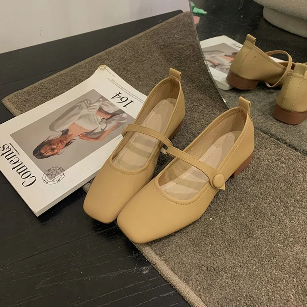 Women's Squared Toe Low Heel Flat Shoes Wear-Resistance Soft Sole Sneaker For Shopping Stylish Squared Toe Strap Flat Shoe
Women's Squared Toe Low Heel Flat Shoes Wear-Resistance Soft Sole Sneaker For Shopping Stylish Squared Toe Strap Flat Shoe