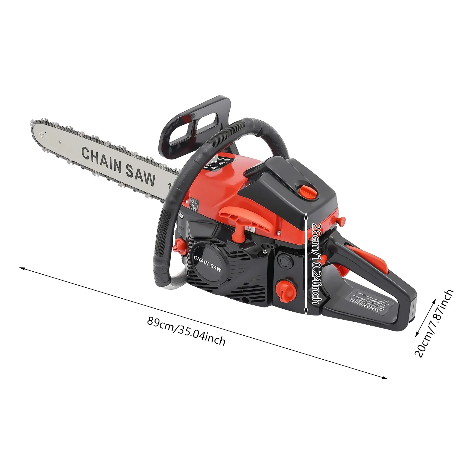 2-Stroke 58CC Gasoline Powered Chainsaw Cutting Wood Gas Sawing Crankcase Chain Saw, 2.2KW Cordless Hand Pull Start
2-Stroke 58CC Gasoline Powered Chainsaw Cutting Wood Gas Sawing Crankcase Chain Saw, 2.2KW Cordless Hand Pull Start