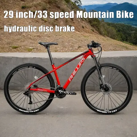 26/29 inch MTB hydraulic disc brake Mountain Bike 33 speed off-road racing aluminum alloy shock absorption Cross Country Bicycle