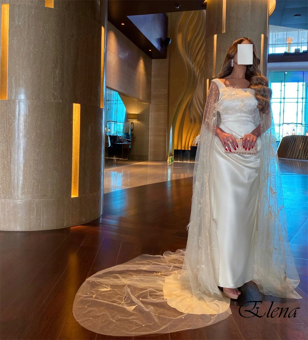 Customized Exquisite White Satin Evening Dress Luxury Briday Party Boat Neck Spaghetti Straps Sleeveless Backless Prom Dress
Customized Exquisite White Satin Evening Dress Luxury Briday Party Boat Neck Spaghetti Straps Sleeveless Backless Prom Dress