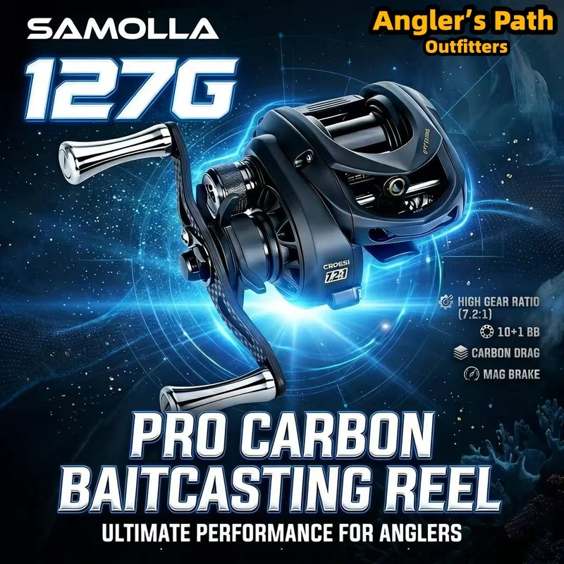 SAMOLLA Baitcasting Reel 2026 5Th Carbon Fiber Ultra Light Magnetic Brake Drag Alarm 10 Plus 1 Double Sealed Stainless Bearings
SAMOLLA Baitcasting Reel 2026 5Th Carbon Fiber Ultra Light Magnetic Brake Drag Alarm 10 Plus 1 Double Sealed Stainless Bearings