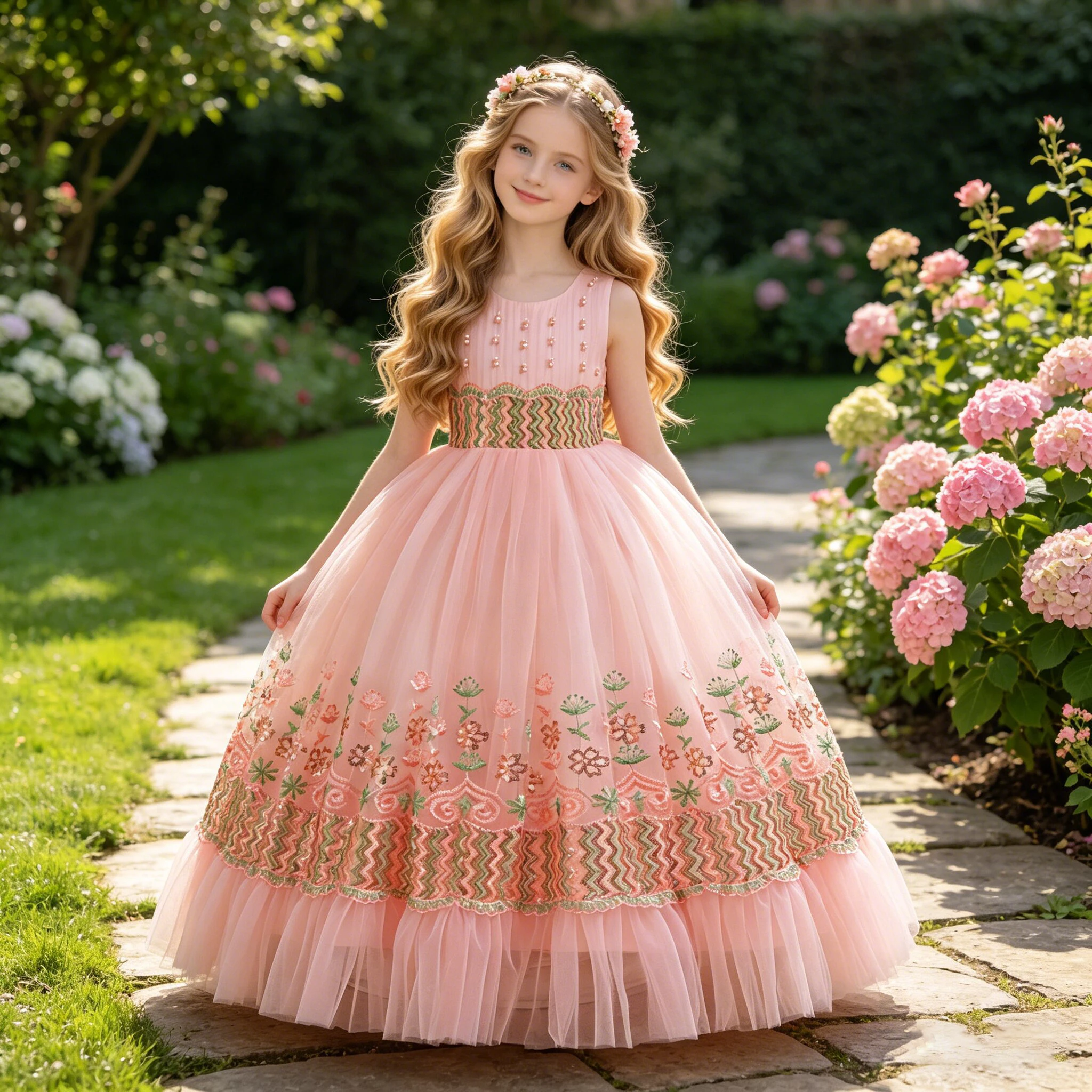 Summer Flower Wedding Party Girls Dress Elegant Tulle Birthday Bridesmaids Princess Prom Dresses for Girl Tulle Evening Costumes
Summer Flower Wedding Party Girls Dress Elegant Tulle Birthday Bridesmaids Princess Prom Dresses for Girl Tulle Evening Costumes