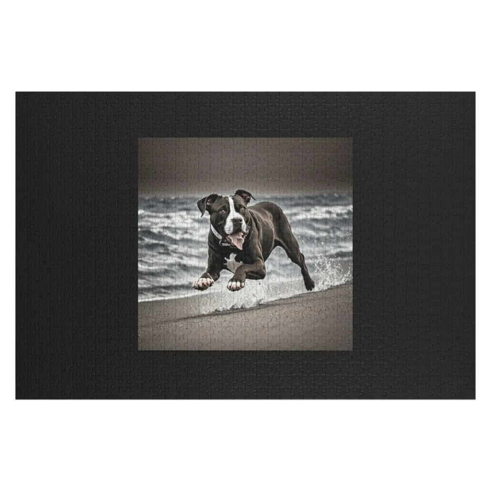 Black and White Pitbull on the beach Jigsaw Puzzle Customizeds For Kids Adult Wooden Game Children Puzzle
Black and White Pitbull on the beach Jigsaw Puzzle Customizeds For Kids Adult Wooden Game Children Puzzle