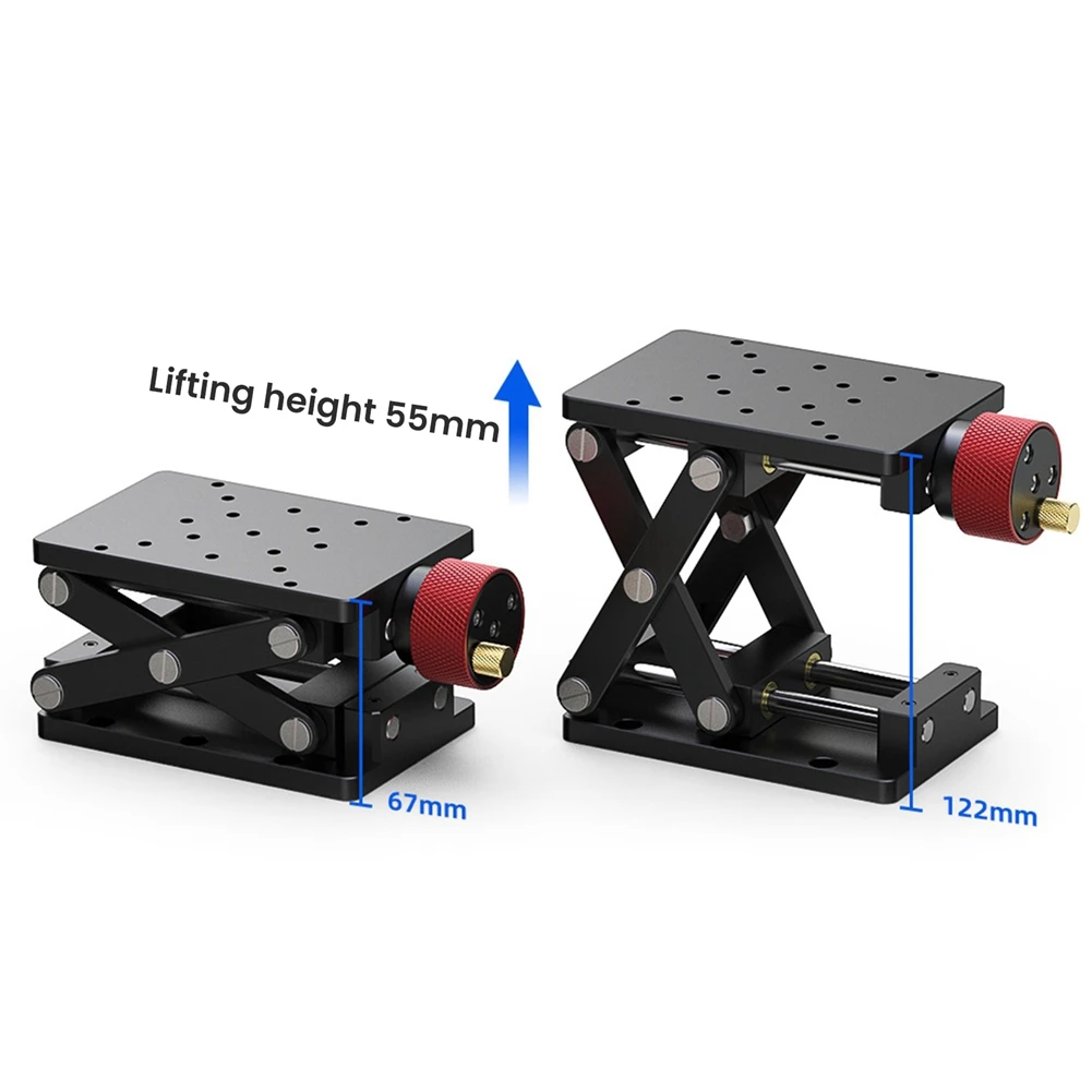 JAS-Aluminum Alloy Precise Manual Lift Platform Lab Jack Elevator Scissor Type Lifting Travel 55mm
JAS-Aluminum Alloy Precise Manual Lift Platform Lab Jack Elevator Scissor Type Lifting Travel 55mm