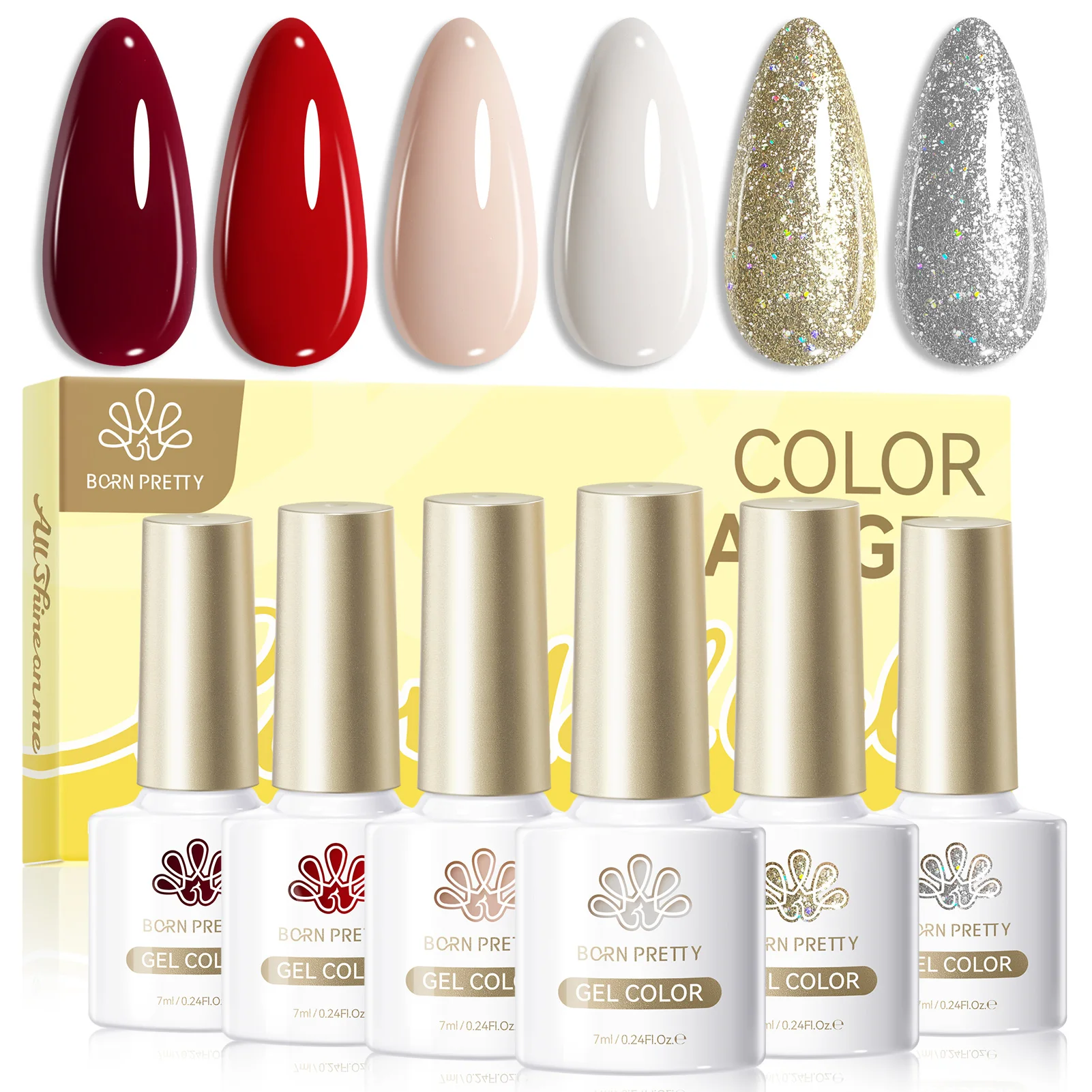 BORN PRETTY 6 шт. HEMA TPO FREE Winter Gala Блестящий гель-лак для ногтей Набор Рождественский 7 мл Спикающая снежинка замачиваемый УФ-маникюр
BORN PRETTY 6 шт. HEMA TPO FREE Winter Gala Блестящий гель-лак для ногтей Набор Рождественский 7 мл Спикающая снежинка замачиваемый УФ-маникюр