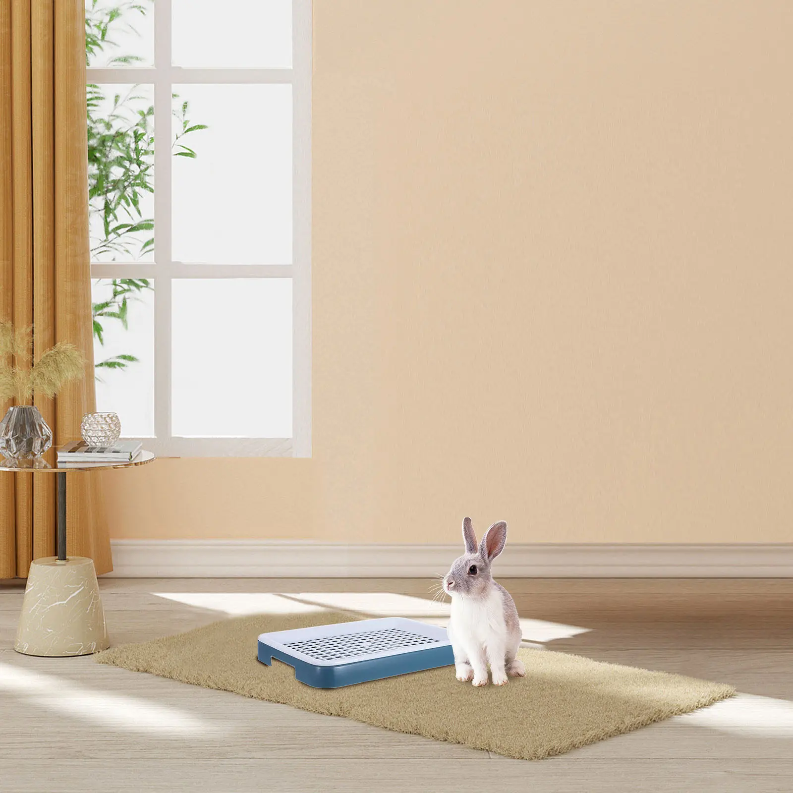 Прямоугольный туалет-лоток для кроликов, устойчивый, для мелких домашних животных, для использования в помещении и на улице, для кроликов, морских свинок, шиншилл, хорьков, хомяков
Прямоугольный туалет-лоток для кроликов, устойчивый, для мелких домашних животных, для использования в помещении и на улице, для кроликов, морских свинок, шиншилл, хорьков, хомяков