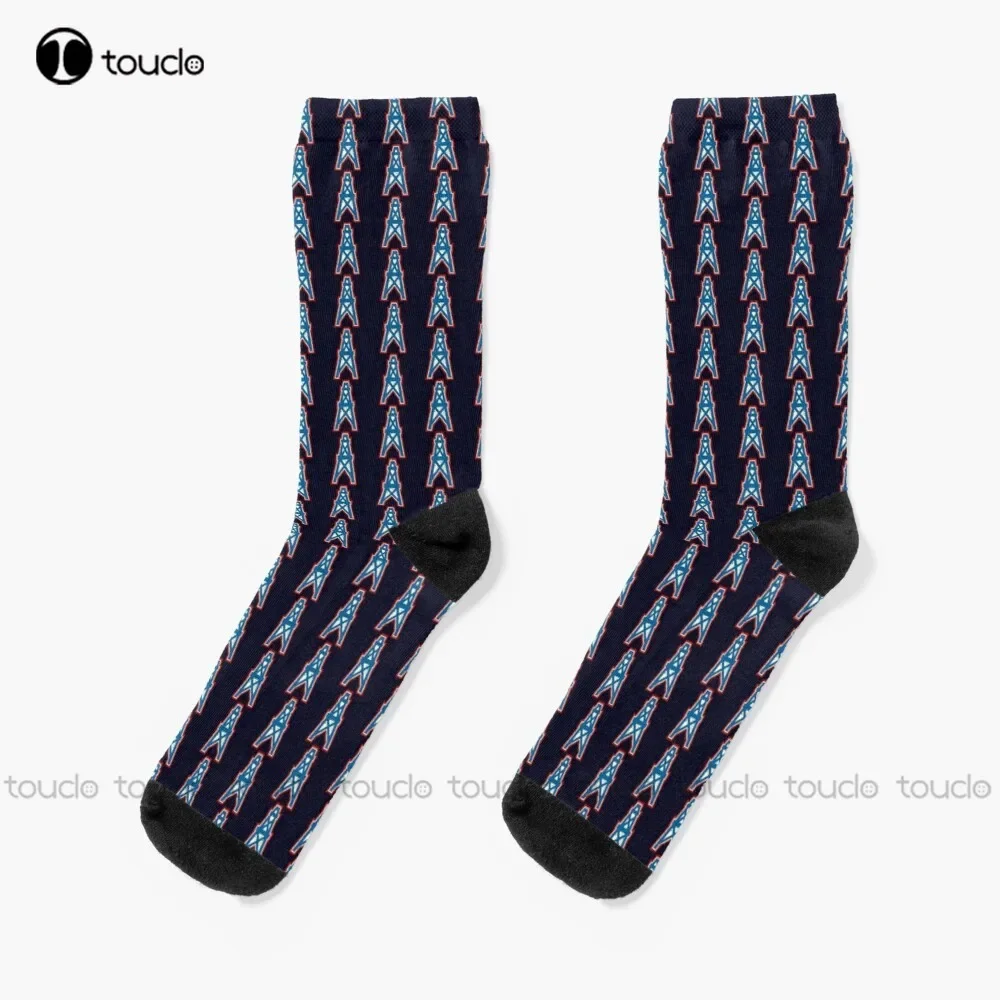 Houston Oilers Team Oil Pumpjack Logo Socks
Houston Oilers Team Oil Pumpjack Logo Socks