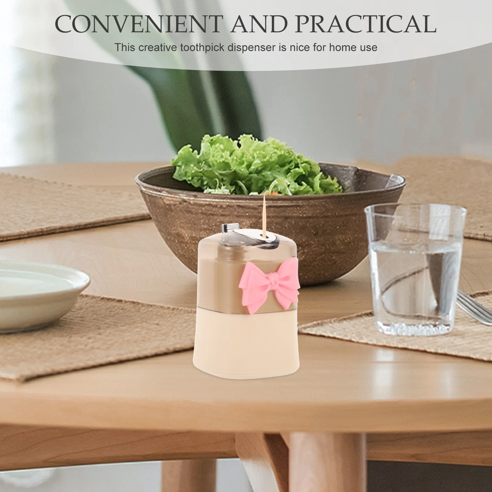 1Set Toothpick Dispenser Automatic Popup Creative Toothpick Holder Organizer for Home Office Dining Table Food Picks Holder
1Set Toothpick Dispenser Automatic Popup Creative Toothpick Holder Organizer for Home Office Dining Table Food Picks Holder