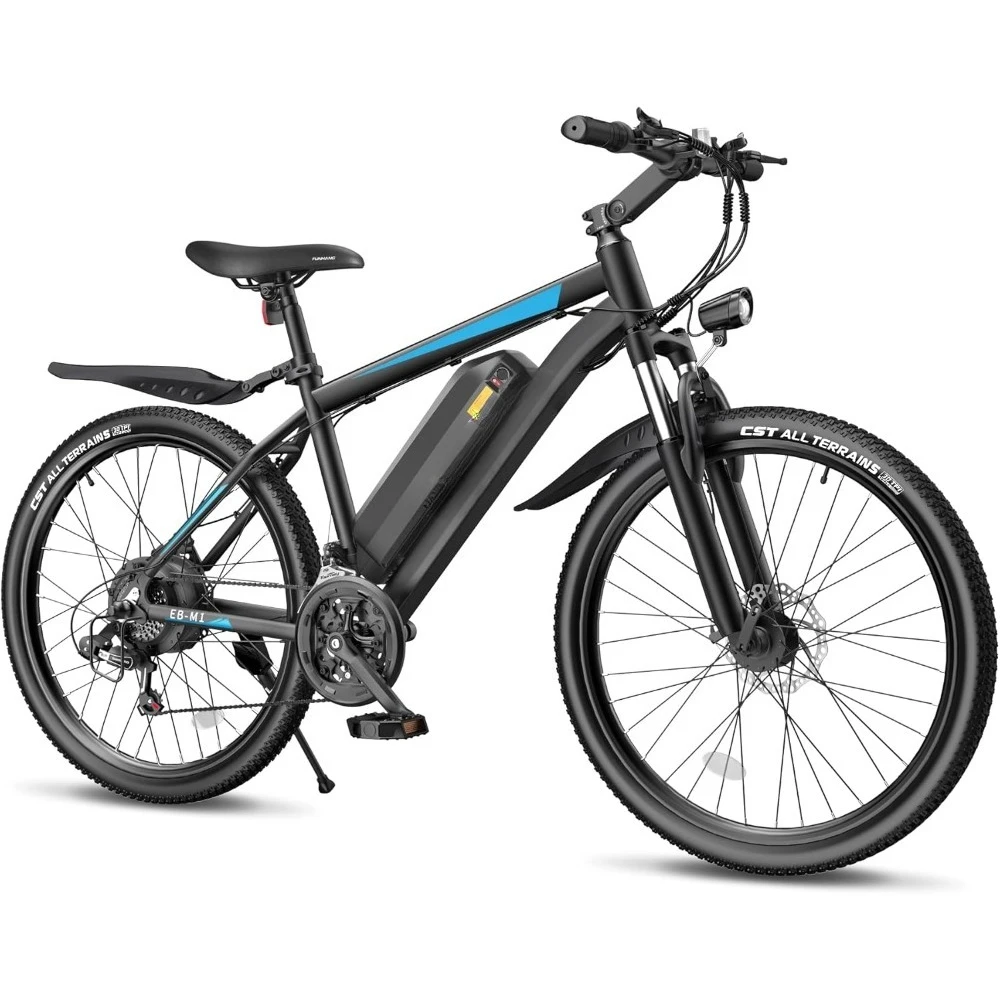 Electric Bike,50Miles 21.7MPH,48V 374.4WH Battery, Commuter E Bike with Adjustable Stem, Fenders, 21 Speed
Electric Bike,50Miles 21.7MPH,48V 374.4WH Battery, Commuter E Bike with Adjustable Stem, Fenders, 21 Speed