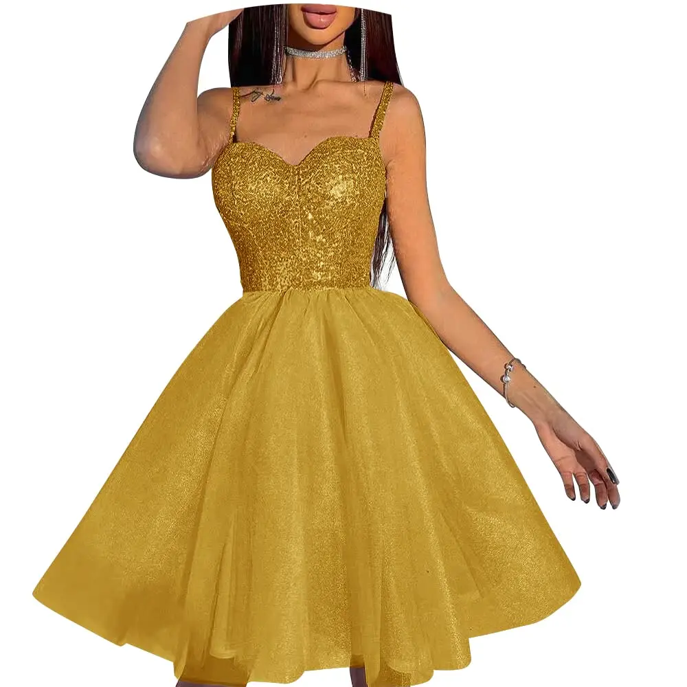 Bealegantom Sparkle A Line Short Homecoming Dresses Spaghetti Straps Mini Graudation Cocktail Formal Prom Party Gown B60
Bealegantom Sparkle A Line Short Homecoming Dresses Spaghetti Straps Mini Graudation Cocktail Formal Prom Party Gown B60