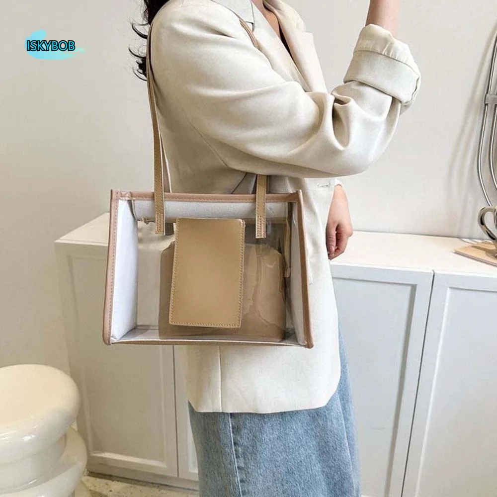 2pcs/set Elegant Transparent Jelly Bag Large Capacity Candy Color Clear PVC Shoulder Bag Storage Pouch Waterproof Handbag Party
2pcs/set Elegant Transparent Jelly Bag Large Capacity Candy Color Clear PVC Shoulder Bag Storage Pouch Waterproof Handbag Party